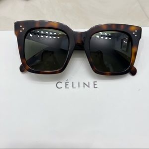 Authentic Oversized Celine Tilda Tortoise Shell Sunglasses
